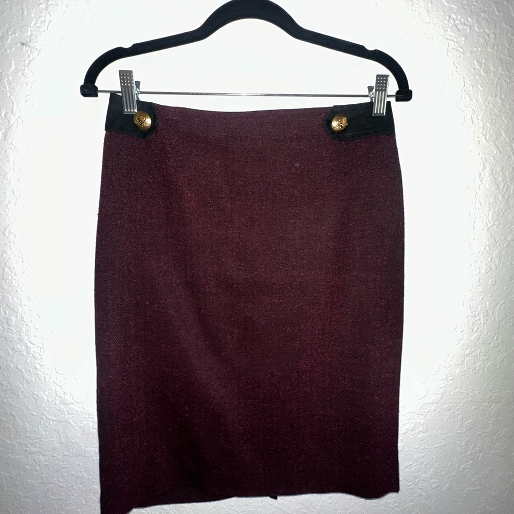 The Limited Burgundy Pencil Skirt size 2